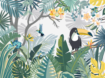 Дизайнерские обои Wall Street Trip to tropics