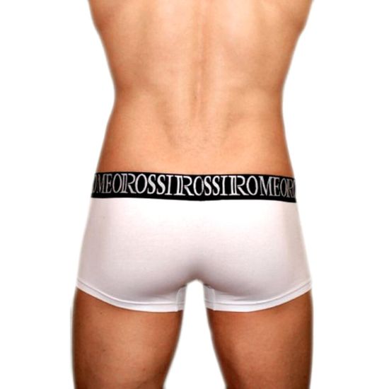 Мужские трусы боксеры белые Romeo Rossi Bik White Boxers RR5002-1