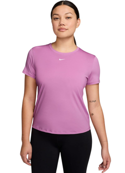 Женская теннисная футболка Nike Dri-Fit One Classic - light magenta/white
