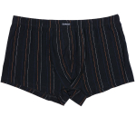 Мужские трусы-боксеры с тонкими разноцветными полосками (Размер: M) (Цвет: черный)