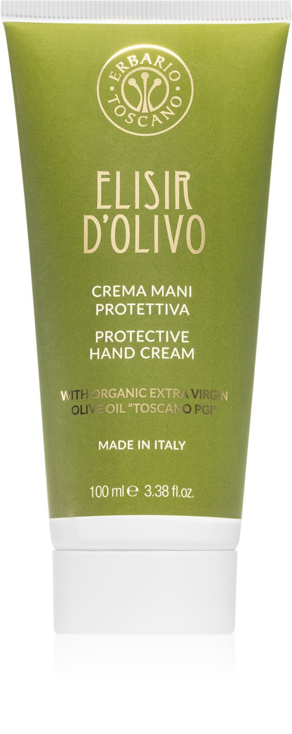 Erbario Toscano Elisir D'Olivo - питательный крем для рук с оливковым маслом /   100  ml  / GTIN 8027291334241