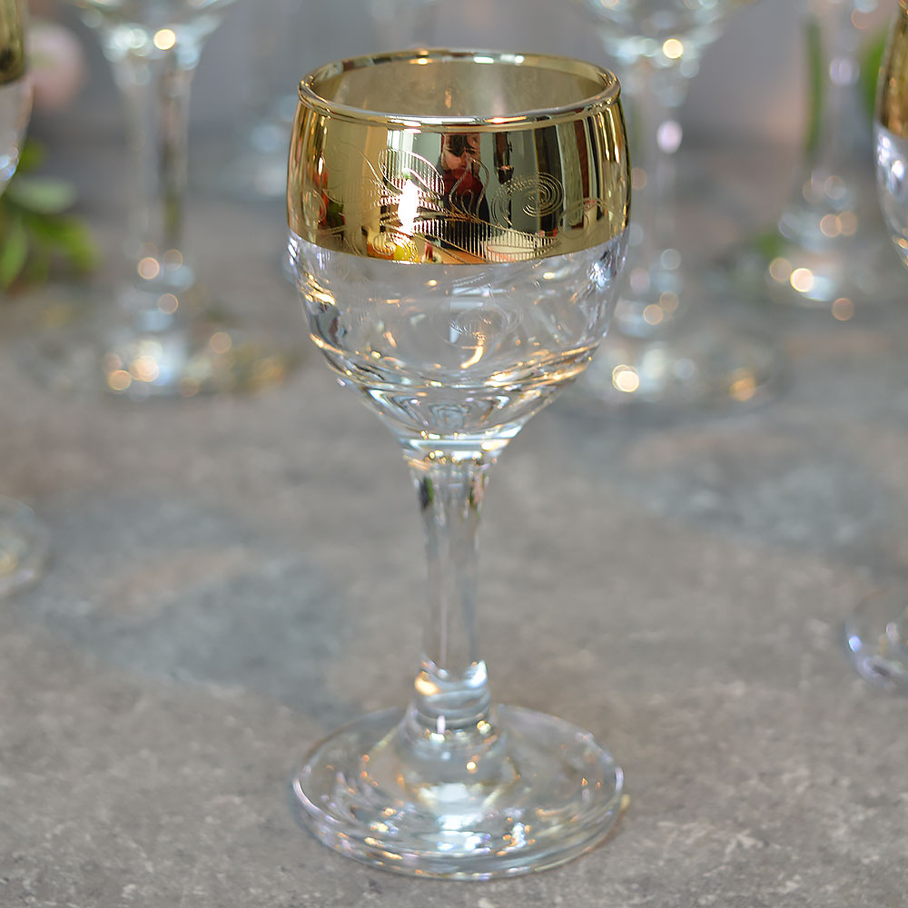 Набор 12 предметов (6 бокалов, 6 рюмок) "Антуриум"