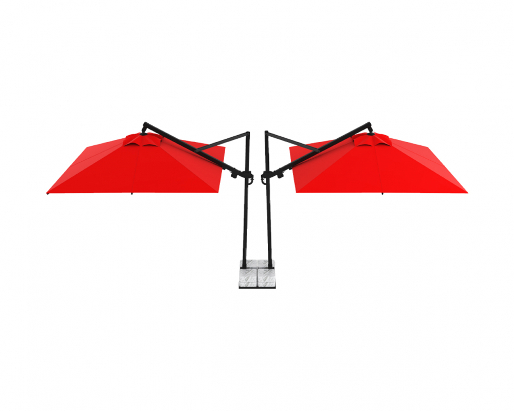 Зонт профессиональный двухкупольный 7.5х3 м Theumbrela Semsiye Evi Banana Plus Double,