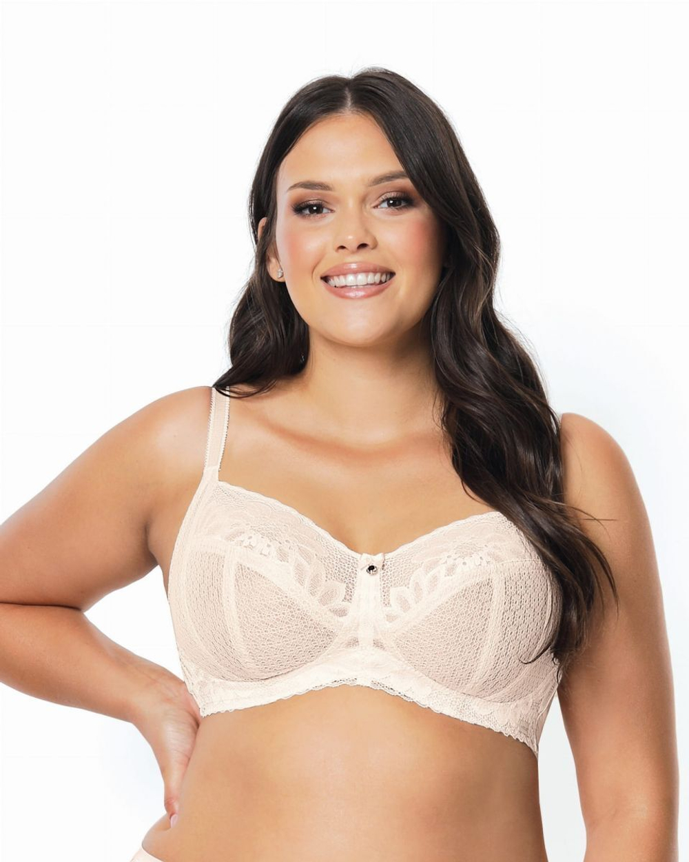 Бюстгальтер Carmela с чашками plus size без косточек (Размер: 85H) (Цвет: черный)