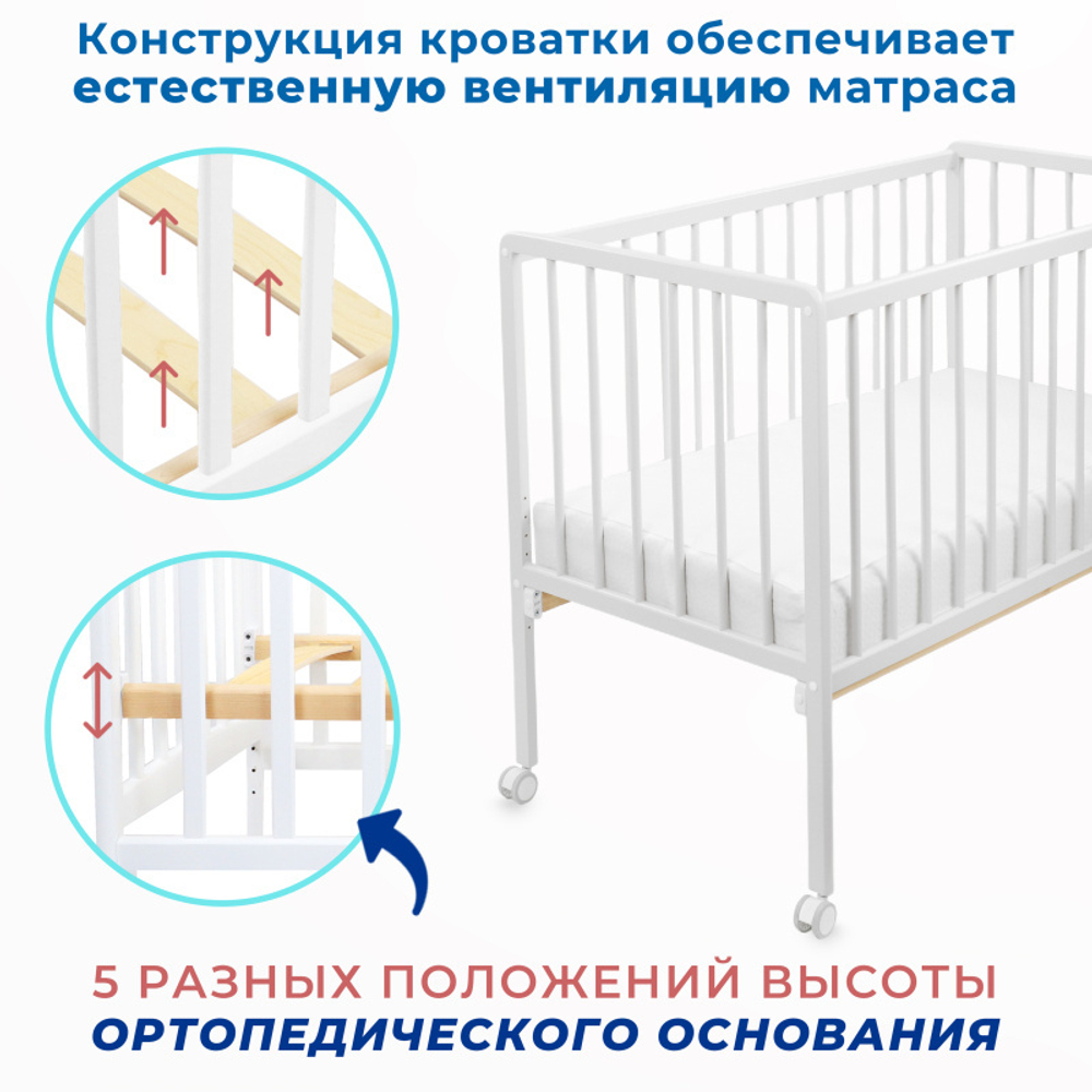 Кроватка ЗАЙКА Колесо