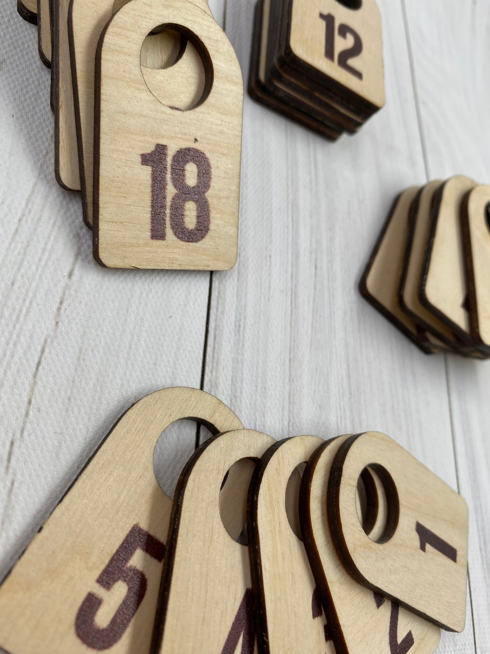 Деревянные номерки (комплекты)