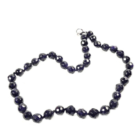 Бусы "Раут" авантюрин синий асс.