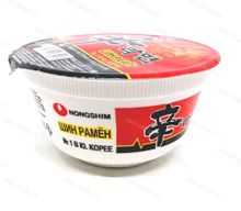 Лапша быстрого приготовления вкус острой говядины Nongshim в чашке, Корея, 86 гр.