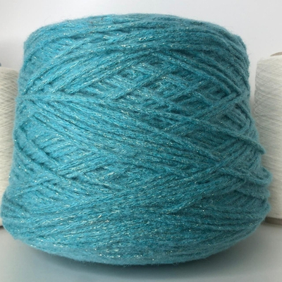 DONNA; 27% меринос, 11% мохер, 24% люрекс, 31% п/а, 7% п/л; 100м/100гр; шнурок. цвет: бирюза с золотым люрексом; S703