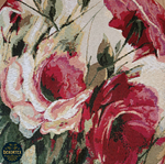 Набор чехлов на табурет из гобелена Акварельные розы (33х33 см) - 2шт