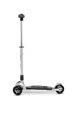 Самокат Micro Кикборд Компакт серебристый с ручкой 2 в 1 (PA)