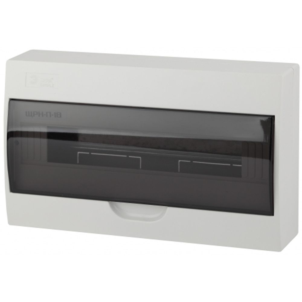 Корпус пластиковый навесной ЭРА SIMPLE ЩРН-П-18 IP41 прозрачная крышка белый