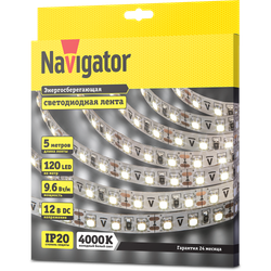 СД Лента Navigator 71 408 NLS-3528W120-9.6-IP20-12V R5