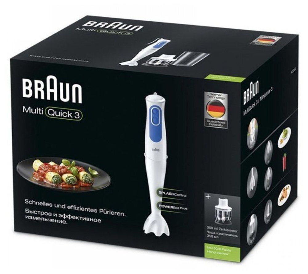 Блендер погружной Braun MQ 3020 WH Pasta