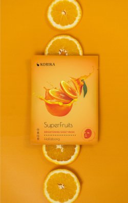 KORIKA SuperFruits Hallabong - Set of 5 Brightening Face Sheet Masks - набор масок для лица Hallabong по сниженной цене (с осветляющим эффектом) /   / GTIN 2800010655102