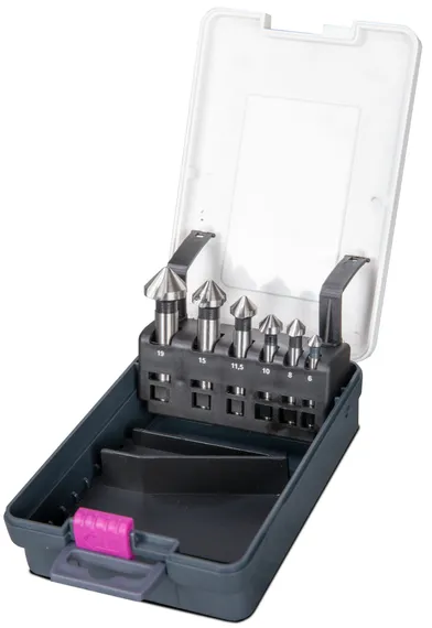 Набор конических зенковок Optimum, 6 шт.