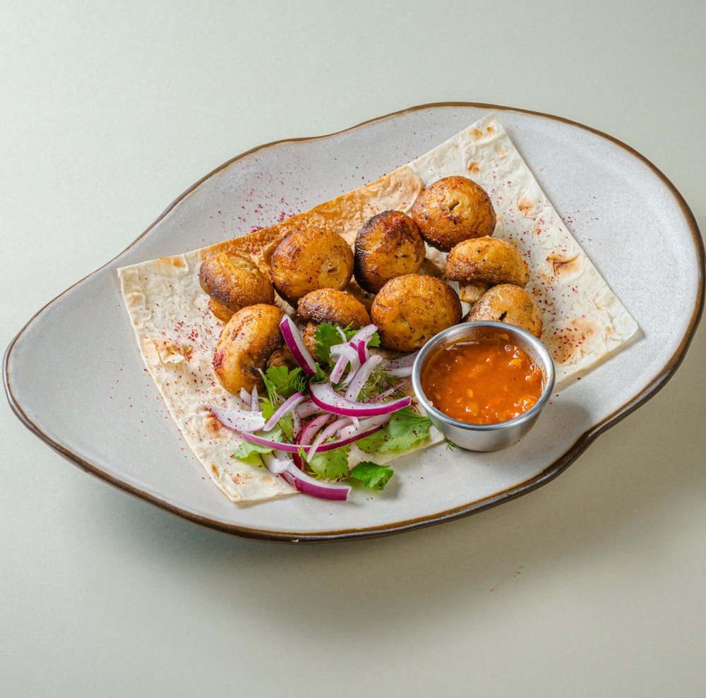 Шампиньоны на углях