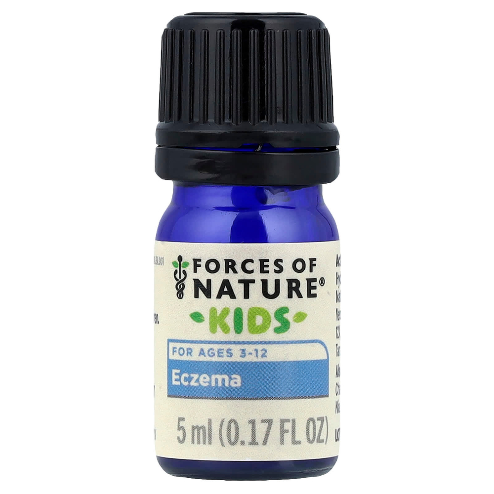 Forces of Nature, Органическое растительное лекарство от экземы, для детей, 5 мл (0,17 жидк. унц.)