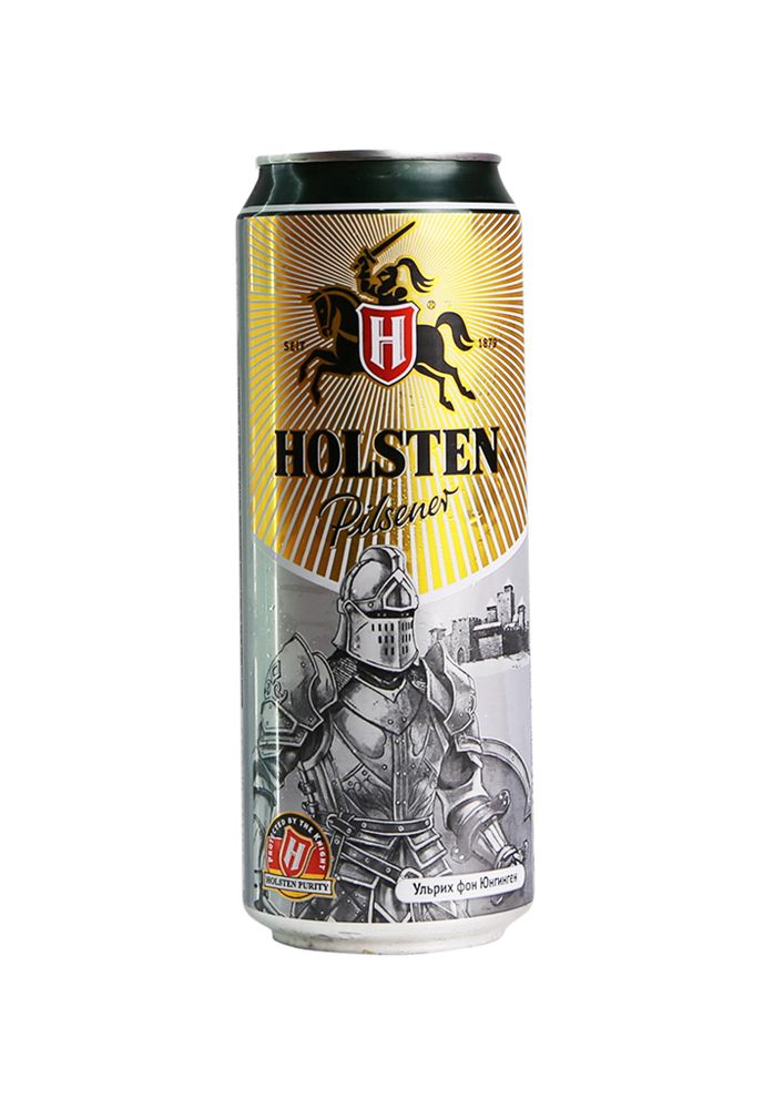 Пиво Holsten Pilsener светлое пастеризованное 0.45 л.ж/б