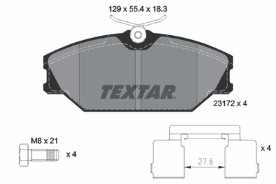 TEXTAR - 2317203-TET - Brake Pad Set, disc brake