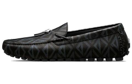 DIOR Mocassin Black Cd Diamond Leather