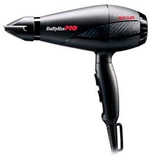 Профессиональный фен BaByliss PRO Black Star Ionic BAB6250IE