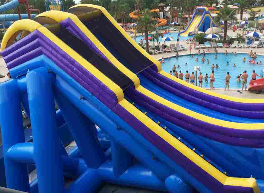 Надувная водная горка «Цунами», 43×12×14 м