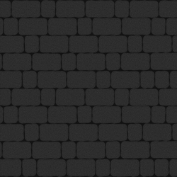 Тротуарная плитка Арена - Стандарт Черный, комплект из 2 видов плит