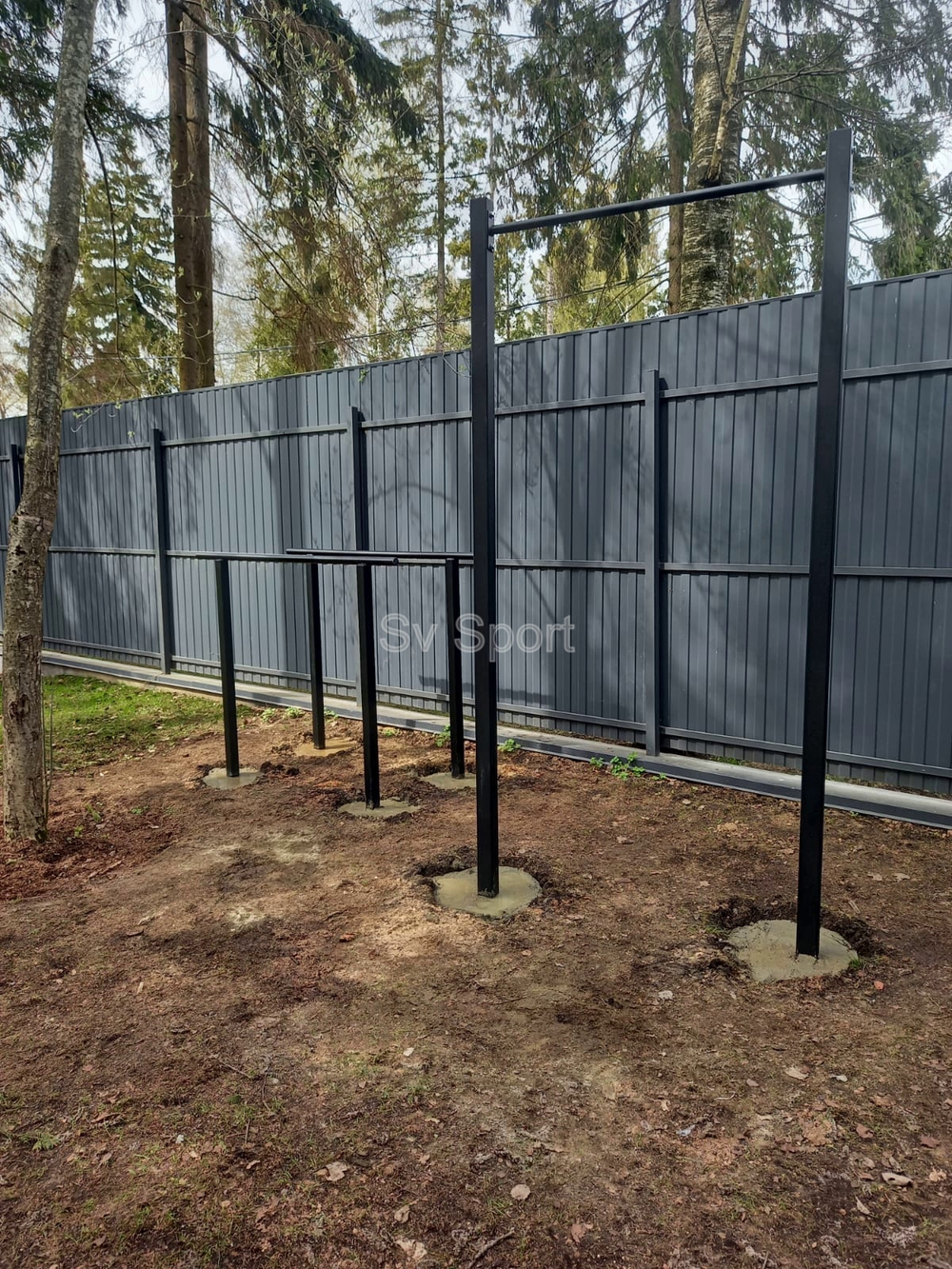 Монтаж уличных брусьев Sv Sport (УБ-1)