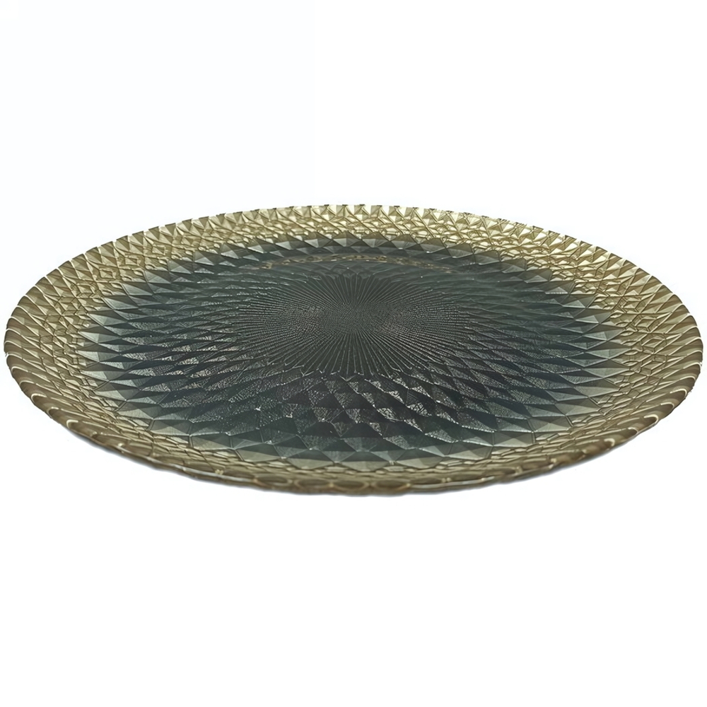 Тарелка 21см «Барокко блэк»