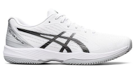 Мужские кроссовки теннисные Asics Solution Swift FF Clay - white/black