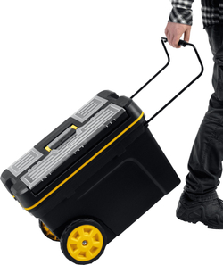 STAYER BIGPRO, 620 х 370 х 420 мм, (24.5″), пластиковый ящик-тележка для инструментов, Professional (38107-24)