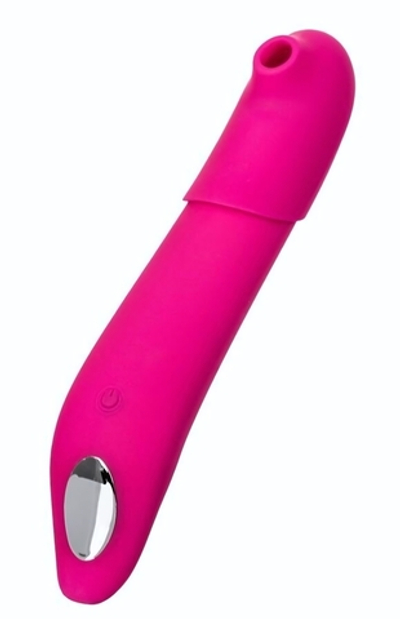 Розовый стимулятор с пульсацией и вакуум-волновой стимуляцией JOS Oscar - 20,5 см. (Цвет: розовый)