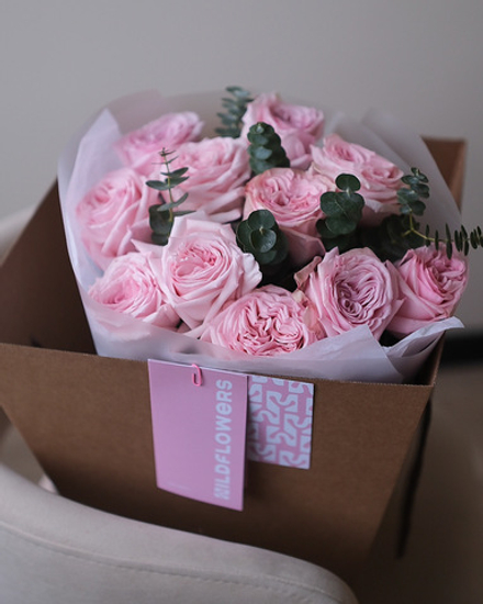 Моно из 11 пионовидных роз Охара