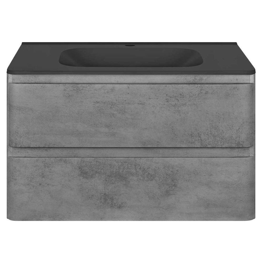 Тумба под раковину Vincea Vico 800 подвесная, 2 выкатных ящика soft close, Beton