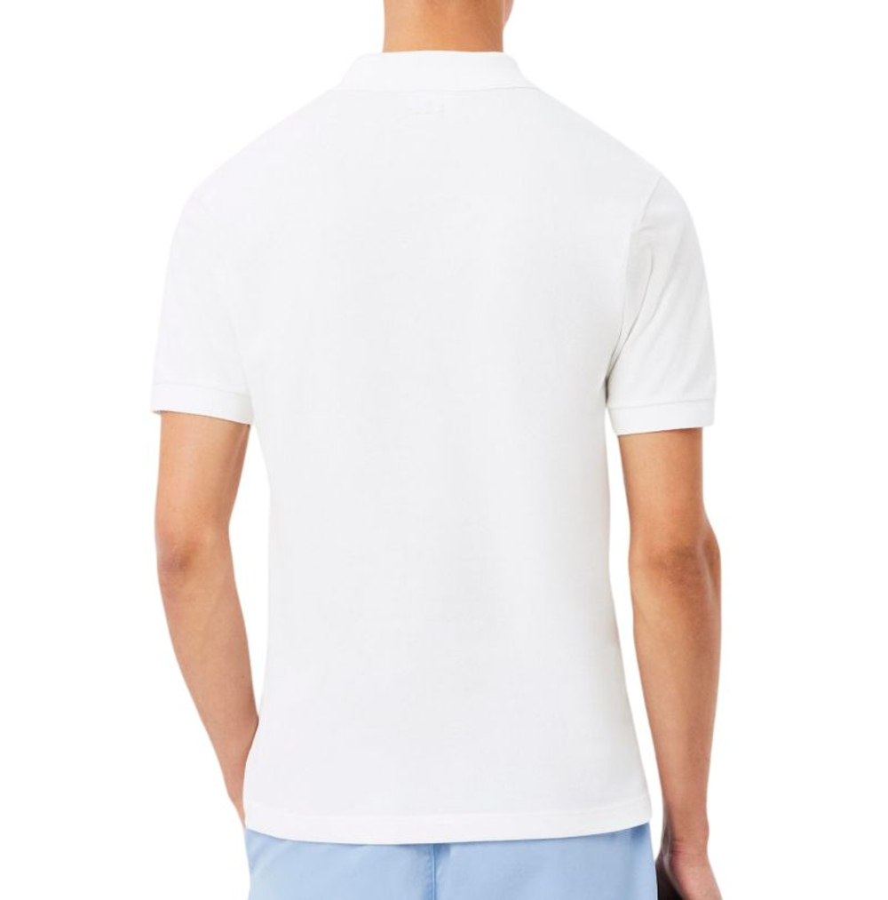 Теннисное поло Lacoste Classic Fit Embroidery Detail Petit Piqu_ - white