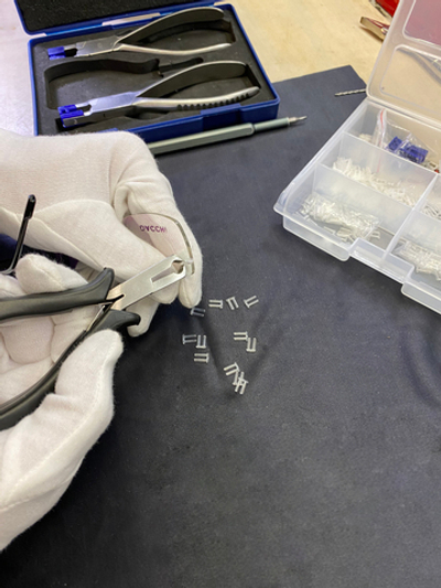 Замена втулки (безободковая оправа)