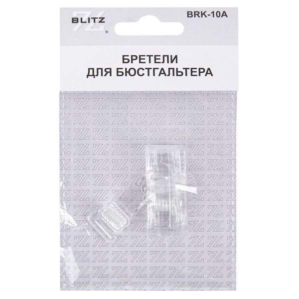 Бретели для бюстгальтера силиконовые 10 мм, 5 пар, 07 прозрачный, Blitz BRK-10A