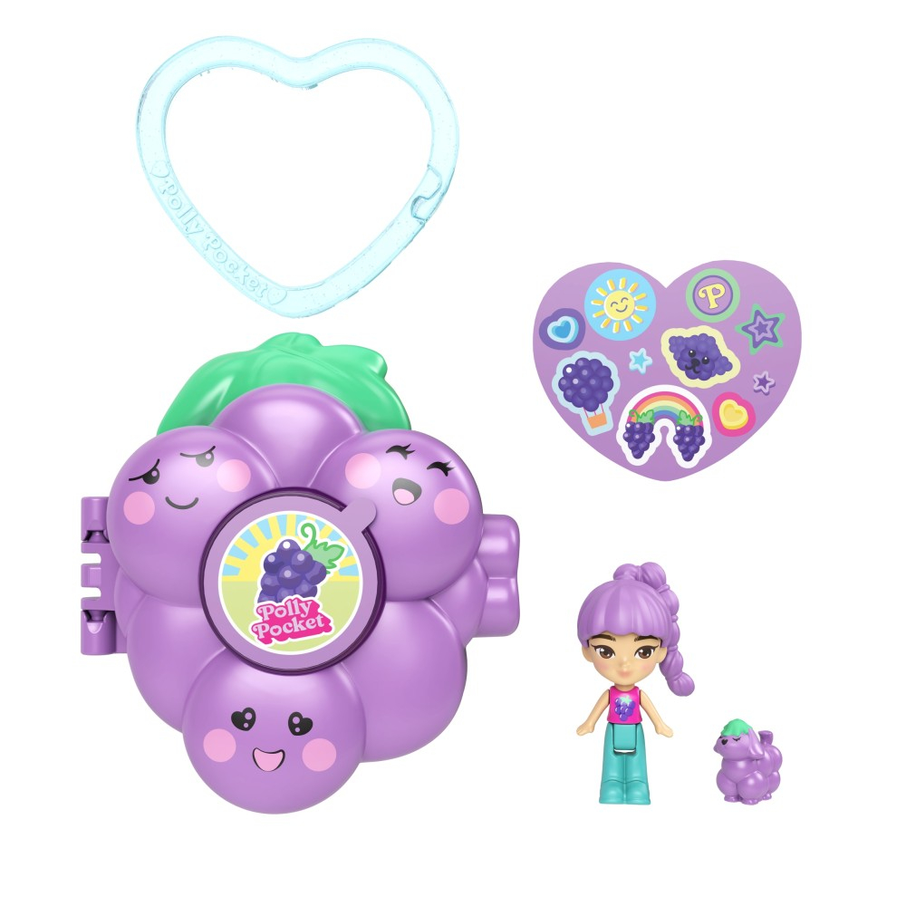 Polly Pocket - Фруктовый сюрприз Виноград Набор компактный JKC88
