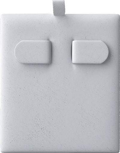 Вкладыш 07/горизонтальный/для серег/2 язычка/петелька