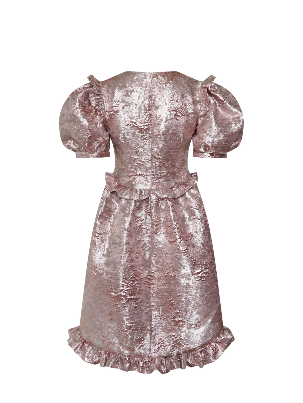 Metallic pink dress