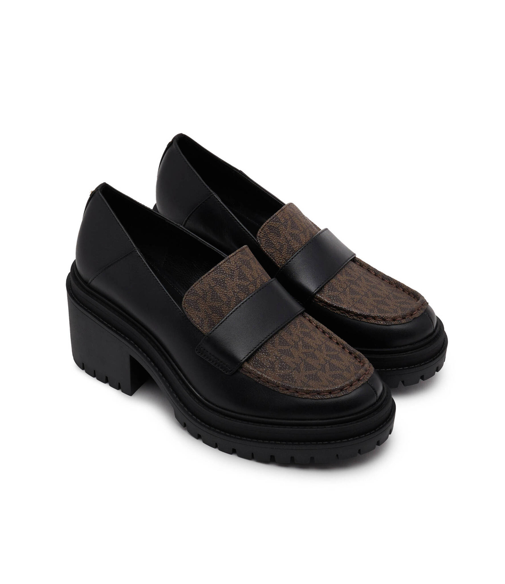 Кожаные мокасины Michael Kors - коричневый(40F3RCMP1B)