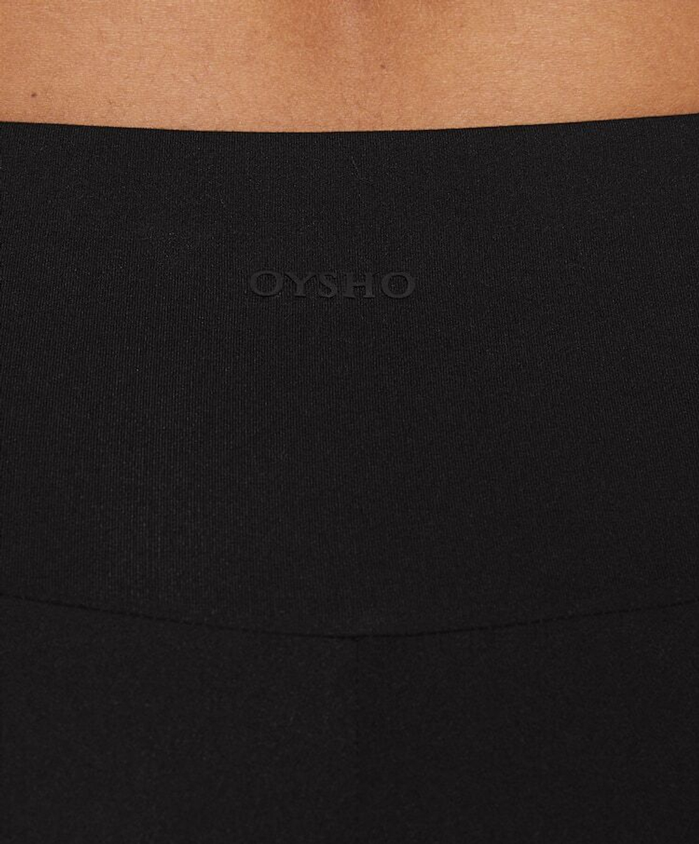 OYSHO Велосипедки Comfortlux с высокой посадкой длиной 10 см, черный