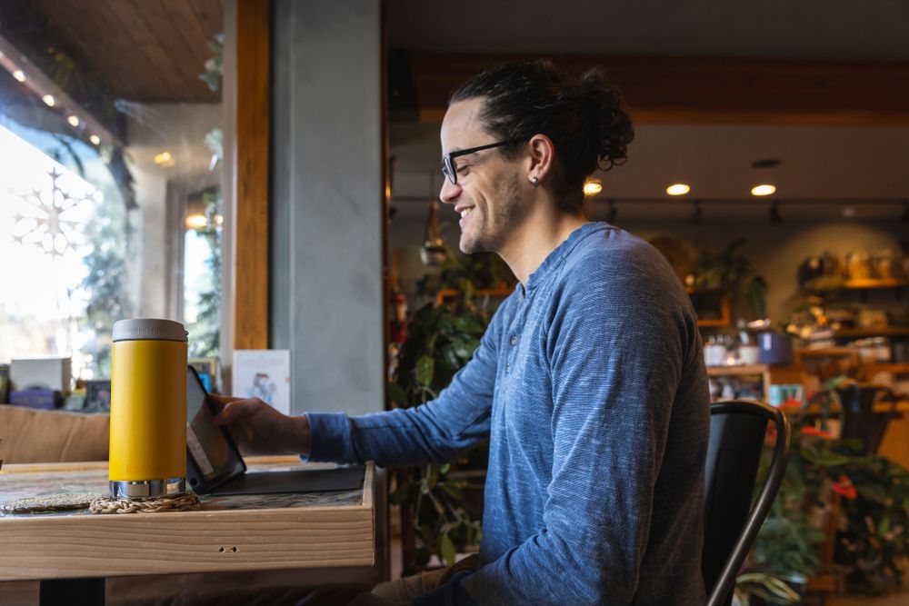 Термокружка Klean Kanteen TKWide Cafe Cap 12oz (355 мл) Sunset