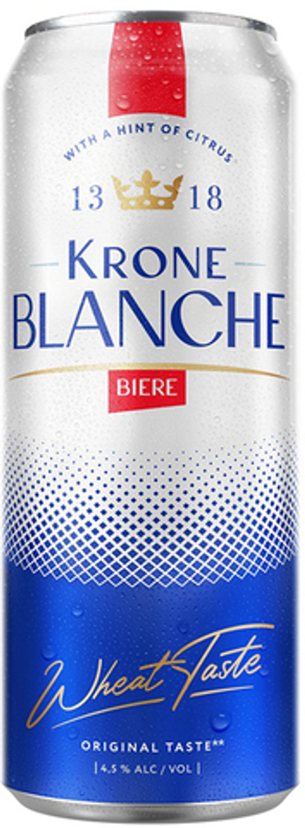 Пиво Крон Бланш Бьер / Krone Blanche Biere 0.45 - банка