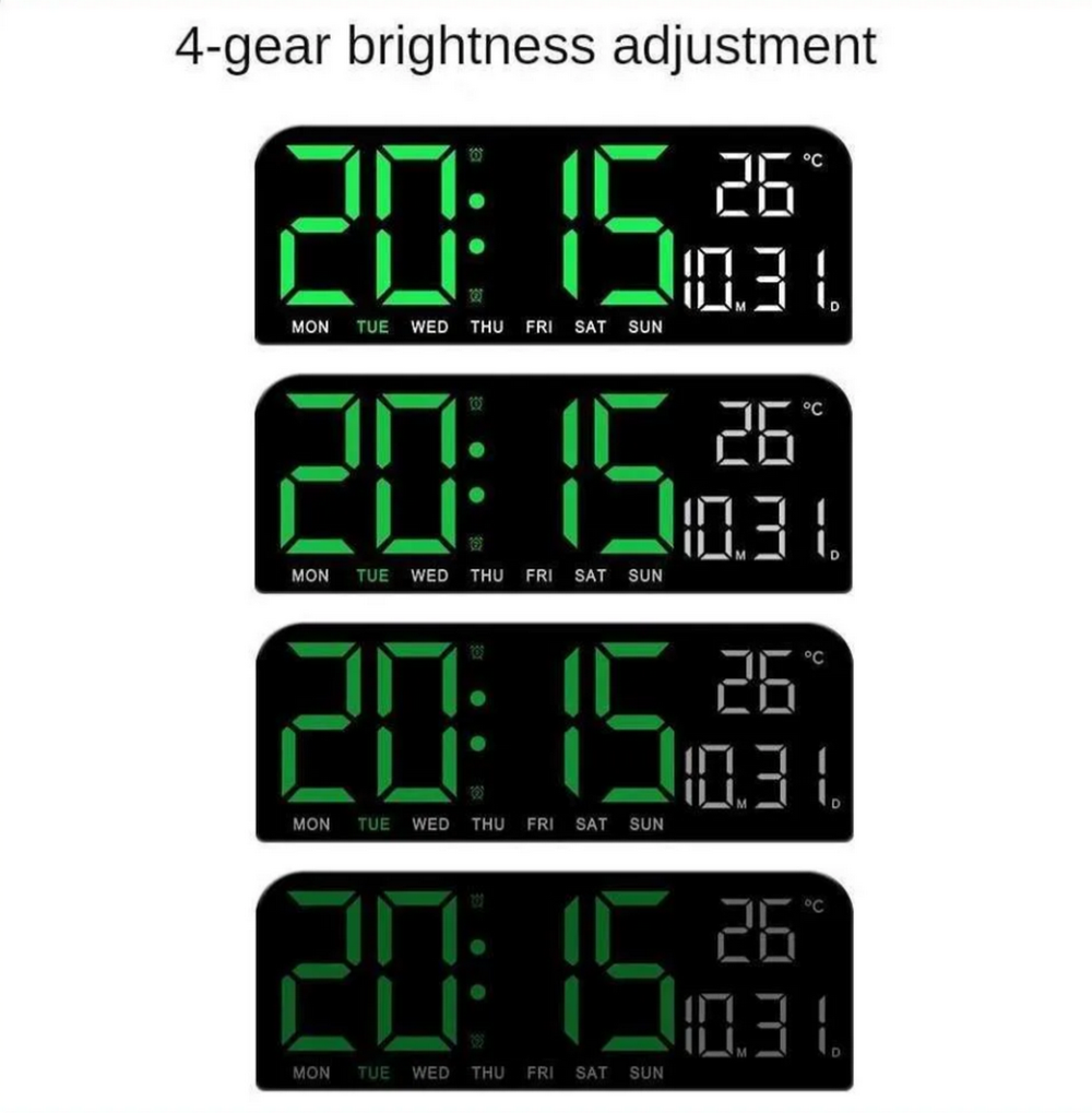 Часы настенные LED MIRROR GH0707 White