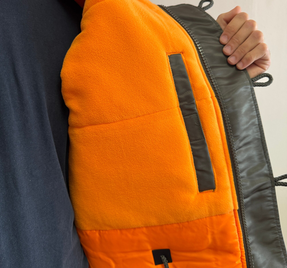 КУРТКА МУЖСКАЯ ФЛИСОВАЯ N3B NORD STORM REP.GREY/ORANGE