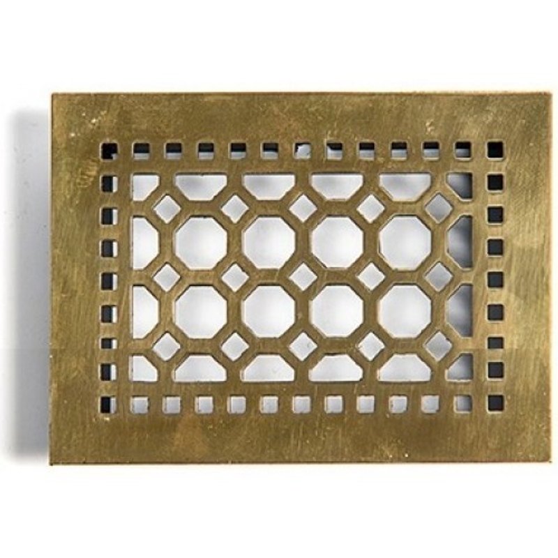 Решетка в подоконник латунная DECOR/плоская/лат/2 мм