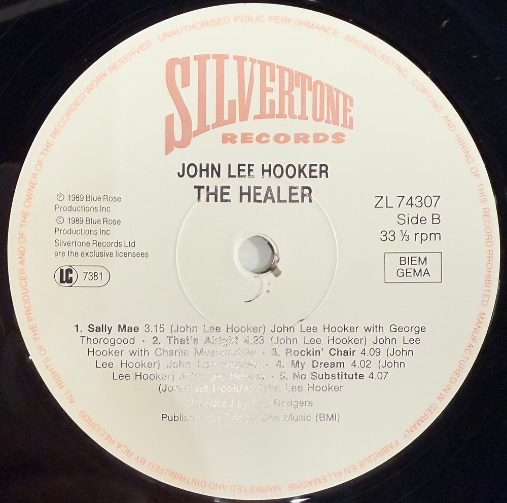 Виниловая пластинка John Lee Hooker - The Healer LP