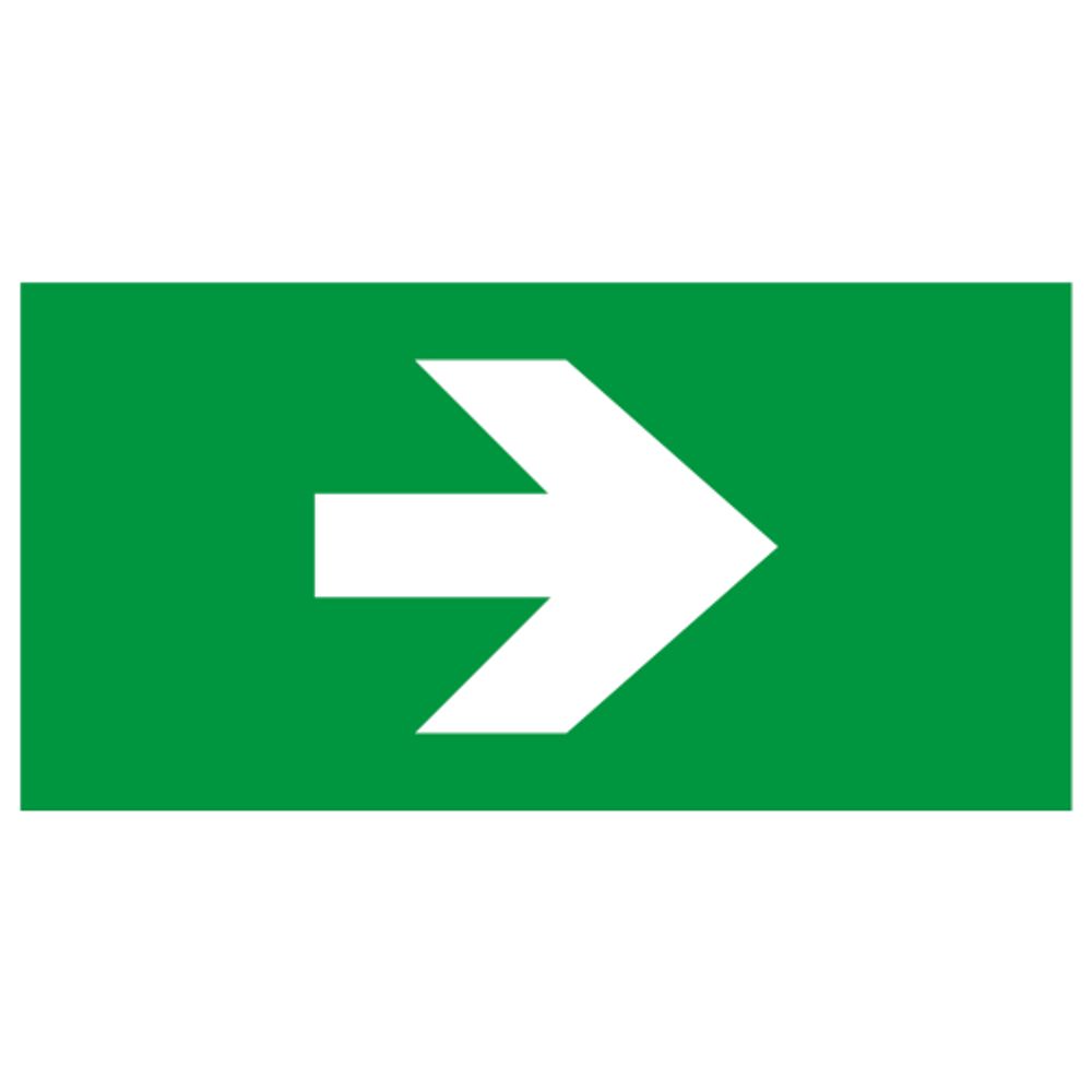 Пиктограмма ЭРА INFO-SSA-119 бэклит 259x128мм Стрелка без текста SSA-103 | Наклейки для светильников (знаки безопасности)